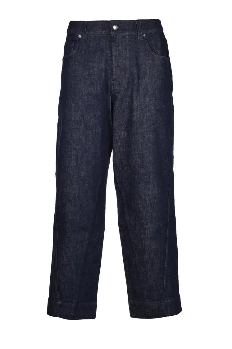 Emporio Armani Tapered Leg Chino Jeans - Blue