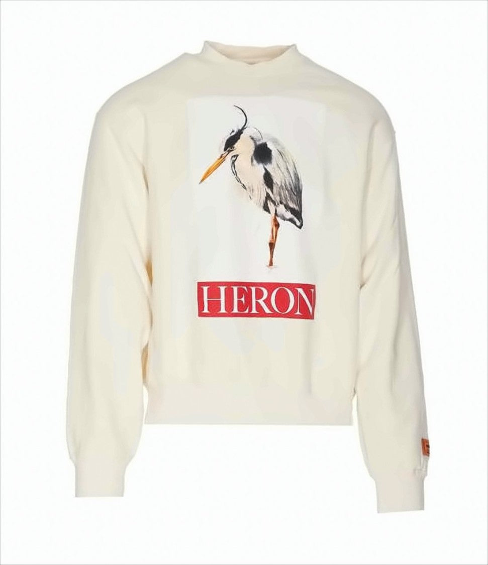 Heron Preston Long-Sleeve T-Shirt With Heron Graphic And Bold Accents