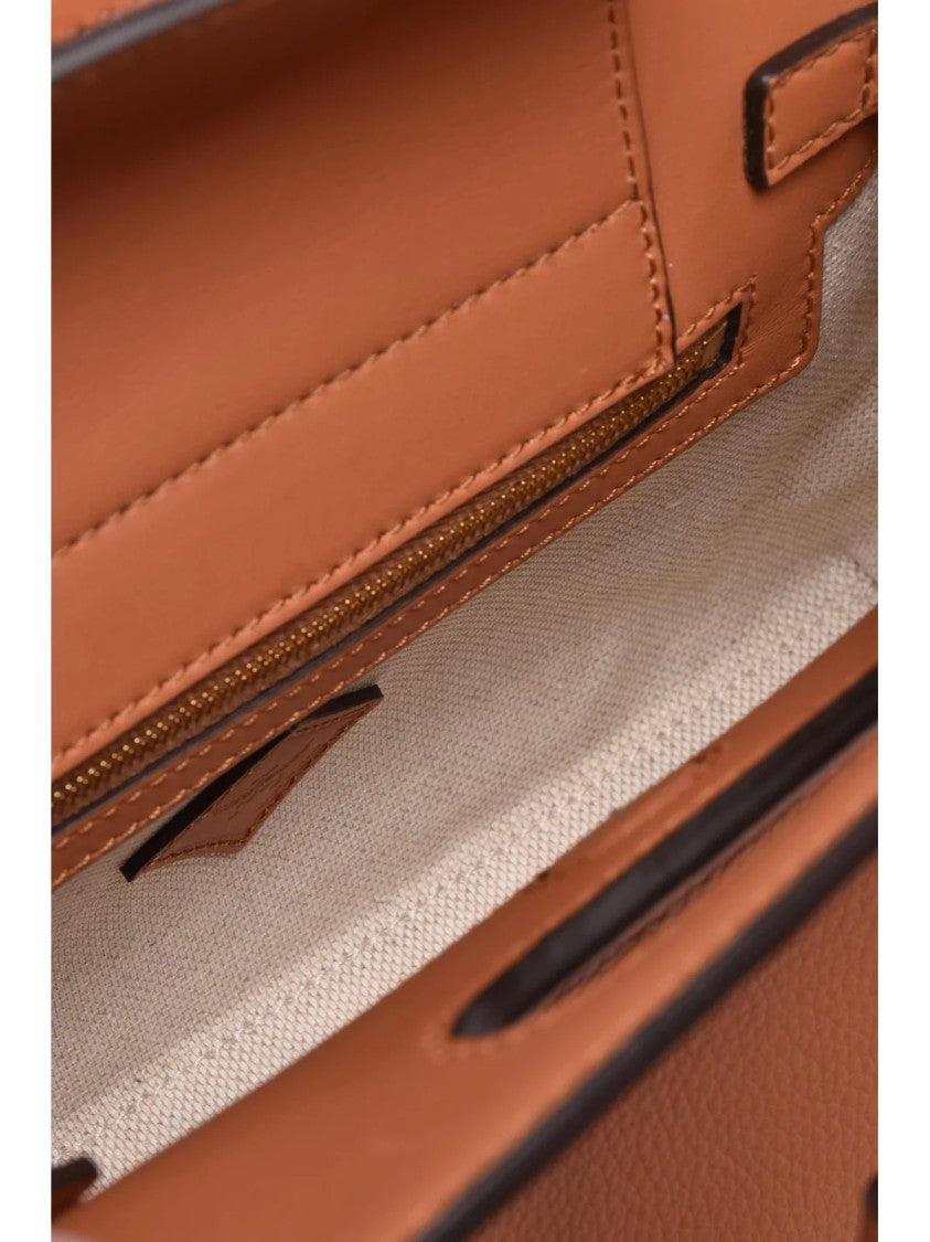 Mcm Leather Handles Shoulder Bag