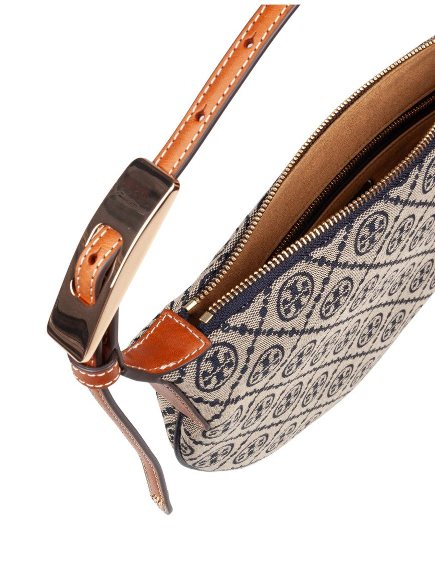Tory Burch Nylon Shoulder Bag With Monogram Logo