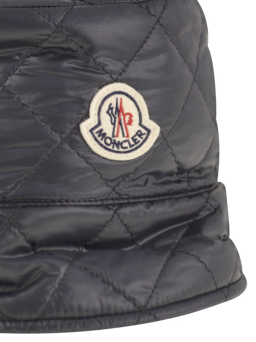 Moncler Padded Bucket Hat With Diamond Quilting