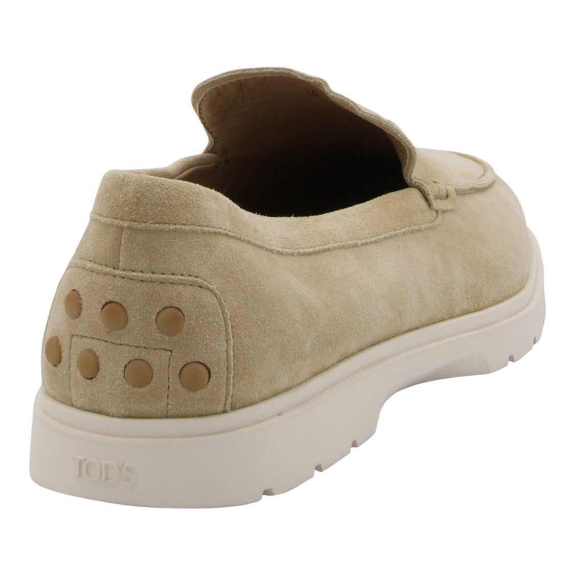 Tod's Slip-On Suede Flat Shoes With Textured Sole