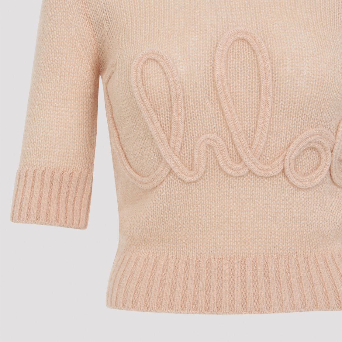 Chloé Peach Orange Wool Sweater