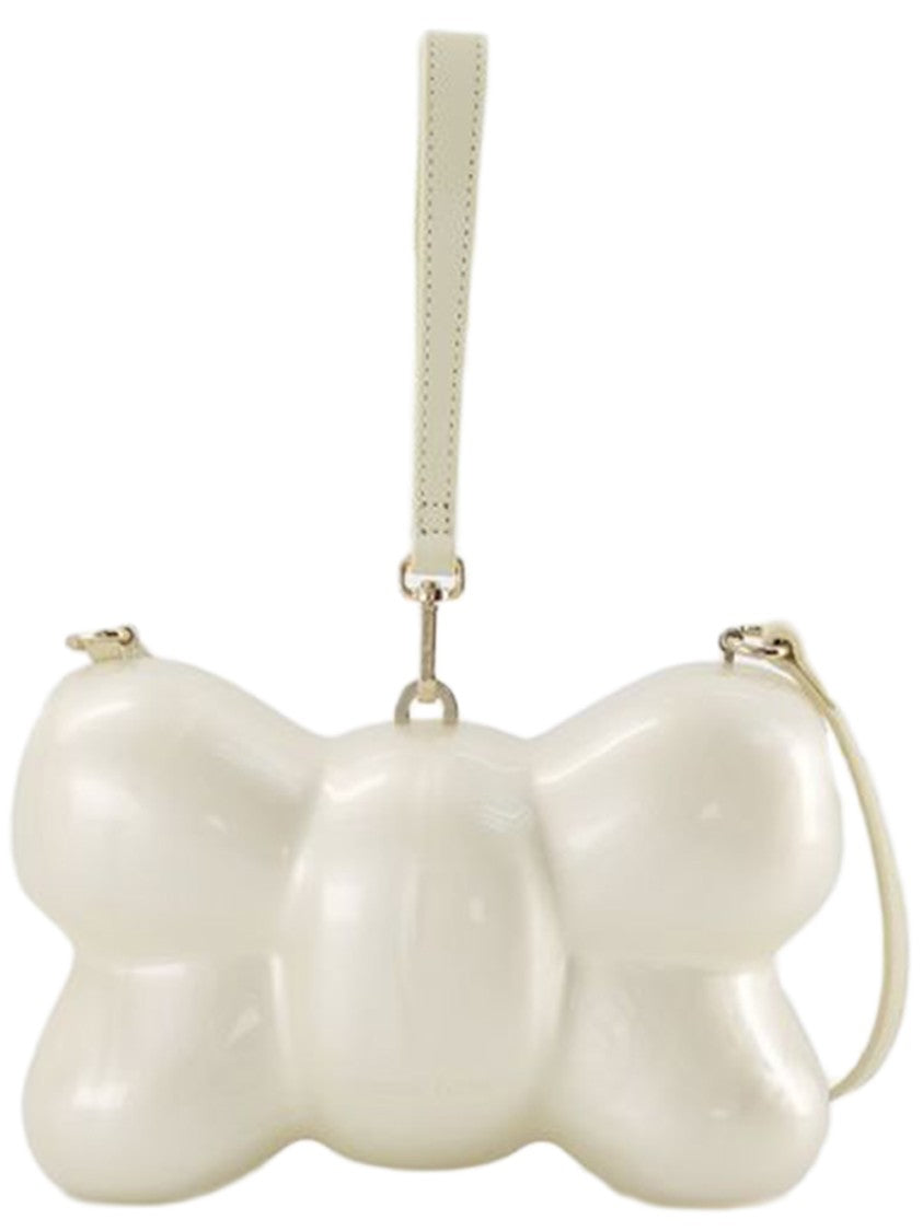 Simone Rocha Bow Bag Crossbody - Leather - Beige