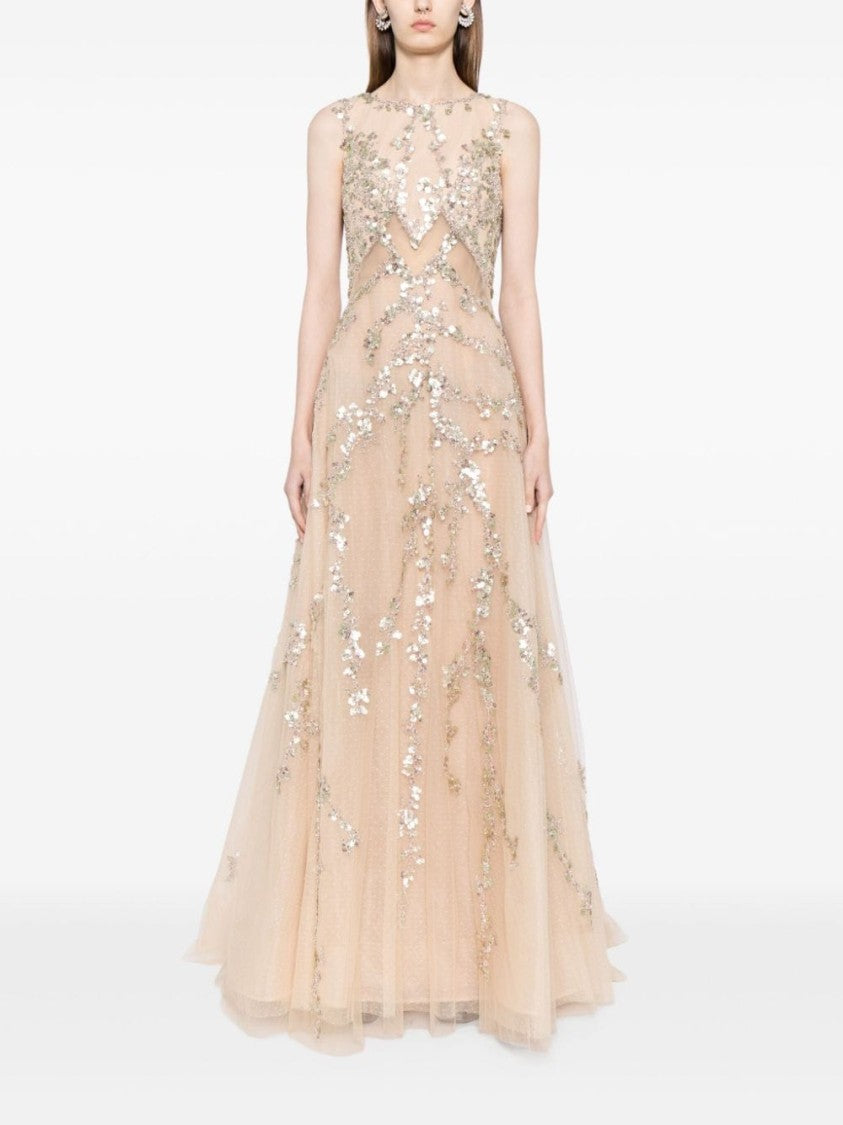 Saiid Kobeisy Tulle Dress With Beading