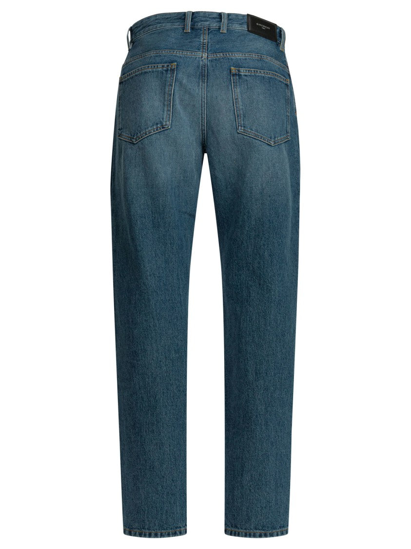 Givenchy Couture Seam Shadow Jeans With Curved Inverted Seams