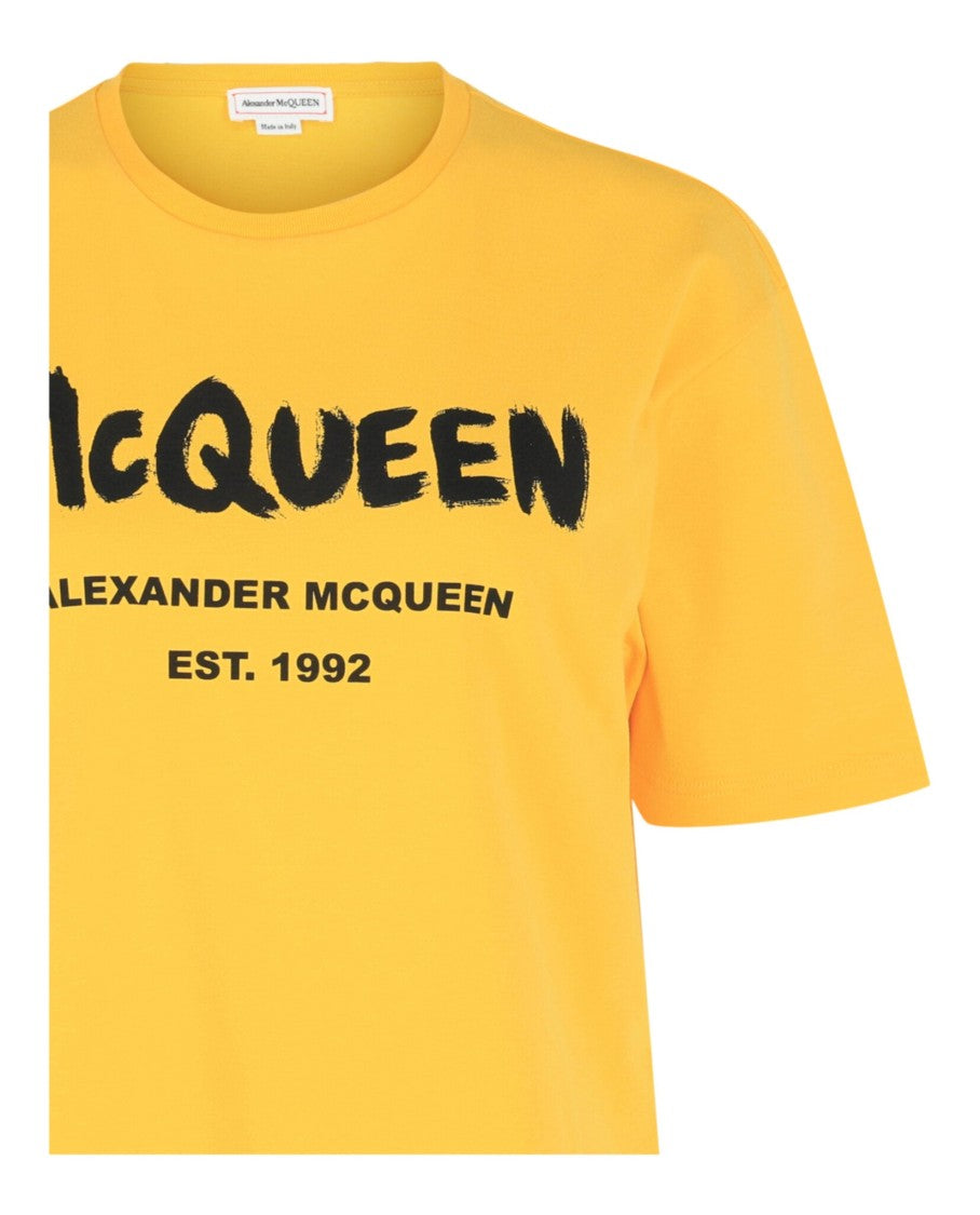 Alexander Mcqueen Graphic Print Logo T-Shirt