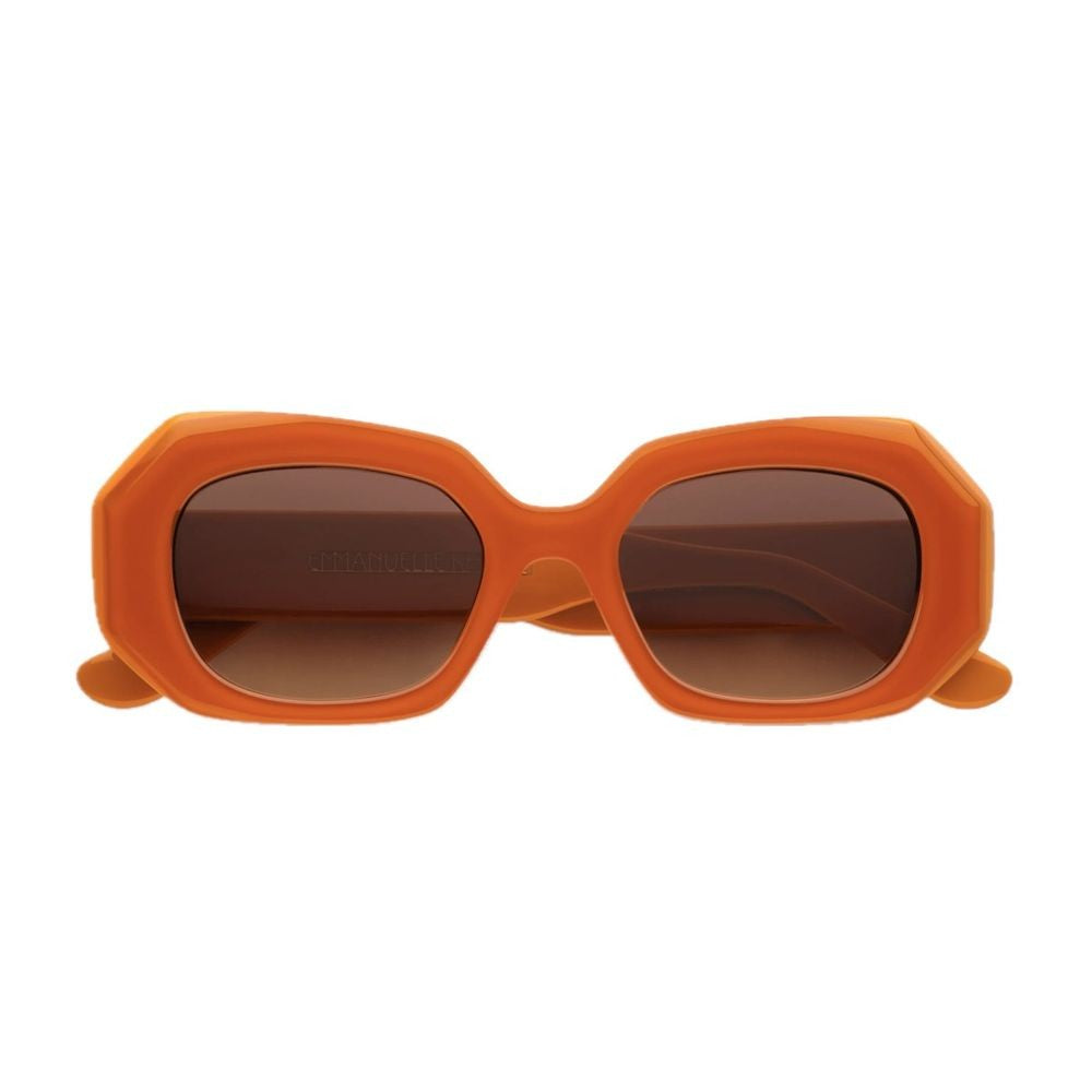 Emmanuelle Khanh Dixie Bold Geometric Sunglasses With Gradient Lenses