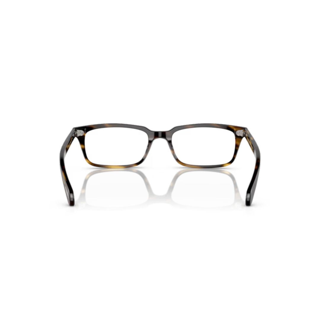 Oliver Peoples 0Ov5102 Rectangular Tortoiseshell Acetate Eyeglasses With Metallic Accents