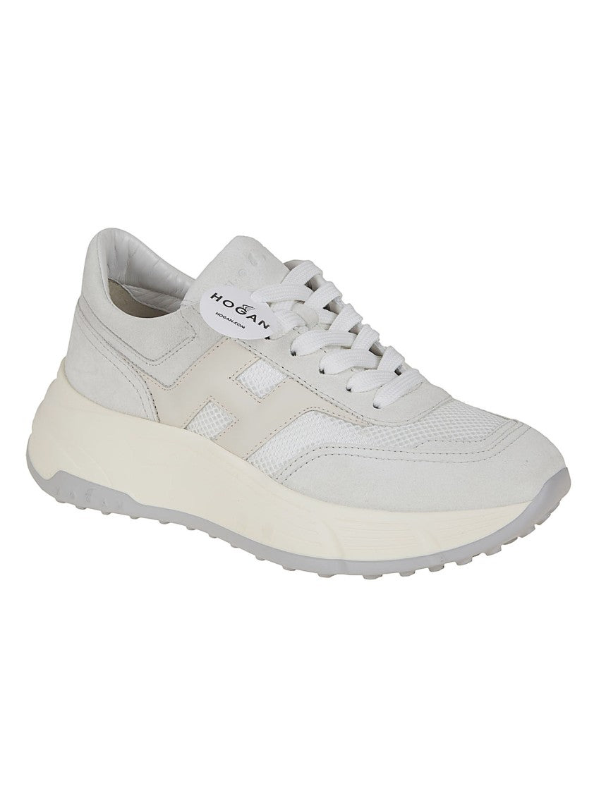 Hogan Hi-Fi H669 Sneakers With Suede And Technical Fabric