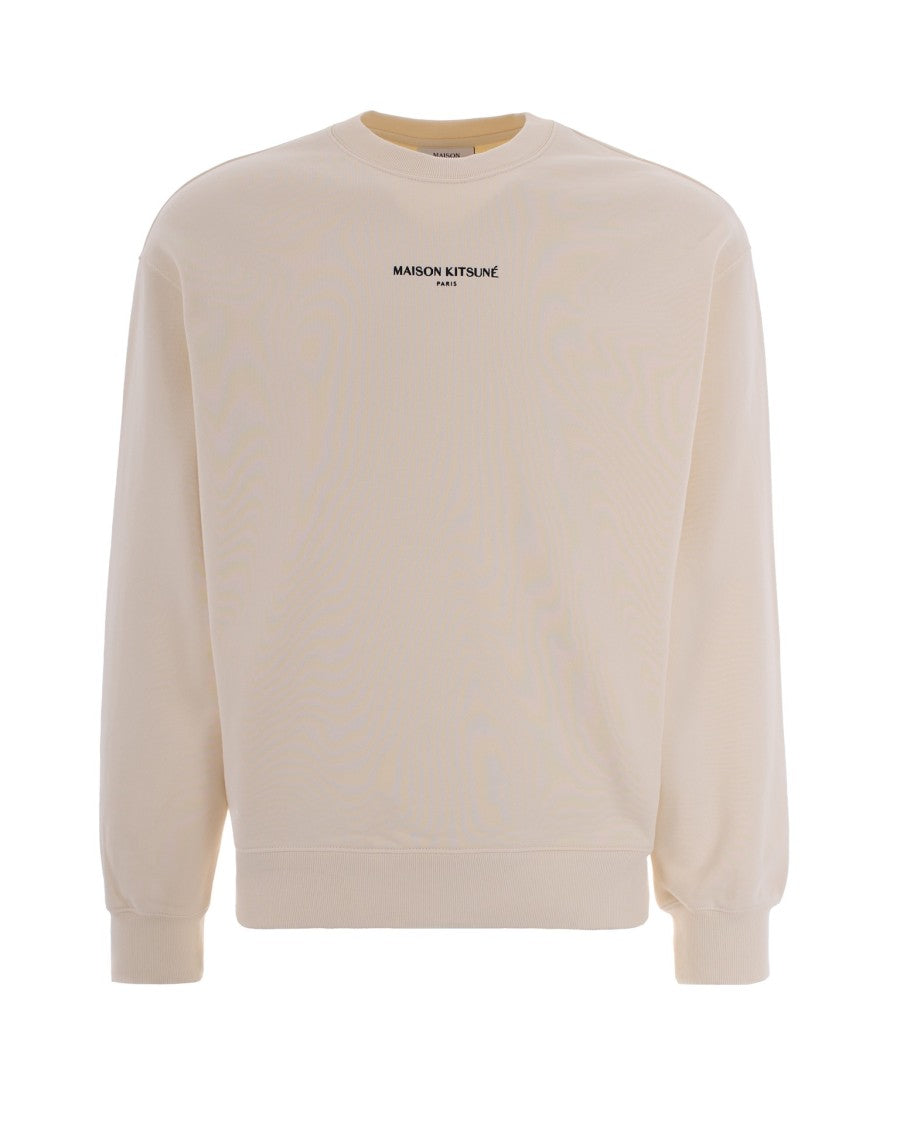 Maison Kitsuné Maison Paris Comfort Sweatshirt In Beige