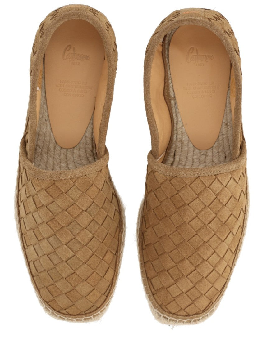 Castaner Porto Warm Brown Woven Loafers