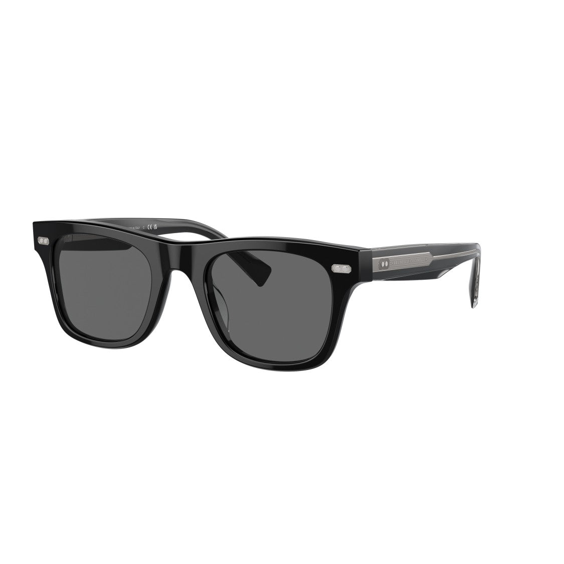 Brunello Cucinelli 0Bc4002s Rectangular Frame Sunglasses With Metallic Accent Detail