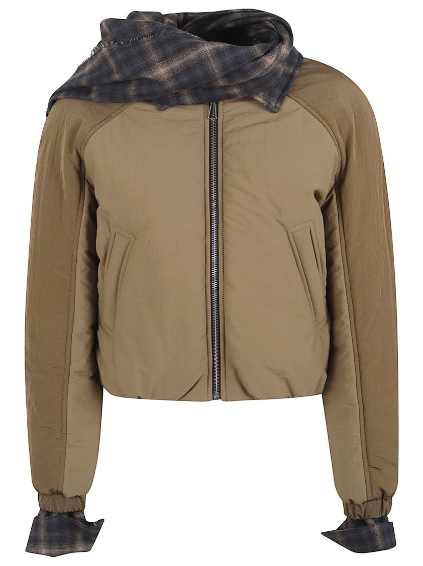 Marbell Cropped Brown Jacket