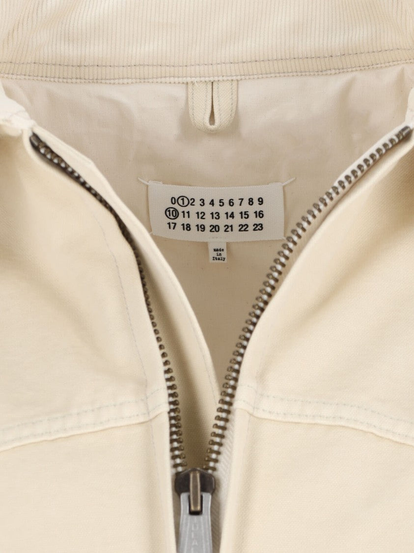 Maison Margiela Four Stitches' Zip Jacket – Off-White