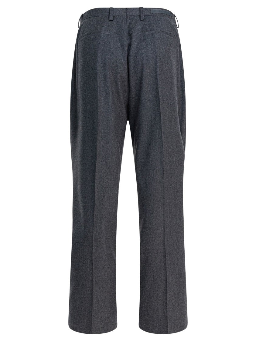 Briglia Tailored Straight-Leg Trousers In Soft Grey Blend