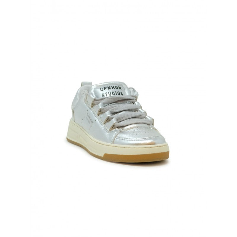 Copenhagen Lea Silver Leather Sneakers