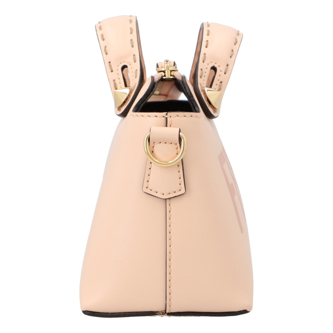 Fendi Structured Mini Handbag In Smooth Calfskin With Gold-Tone Hardware