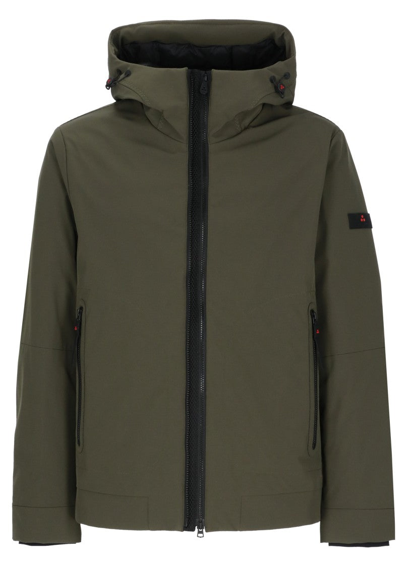 Peuterey Green Loge Hooded Padded Jacket