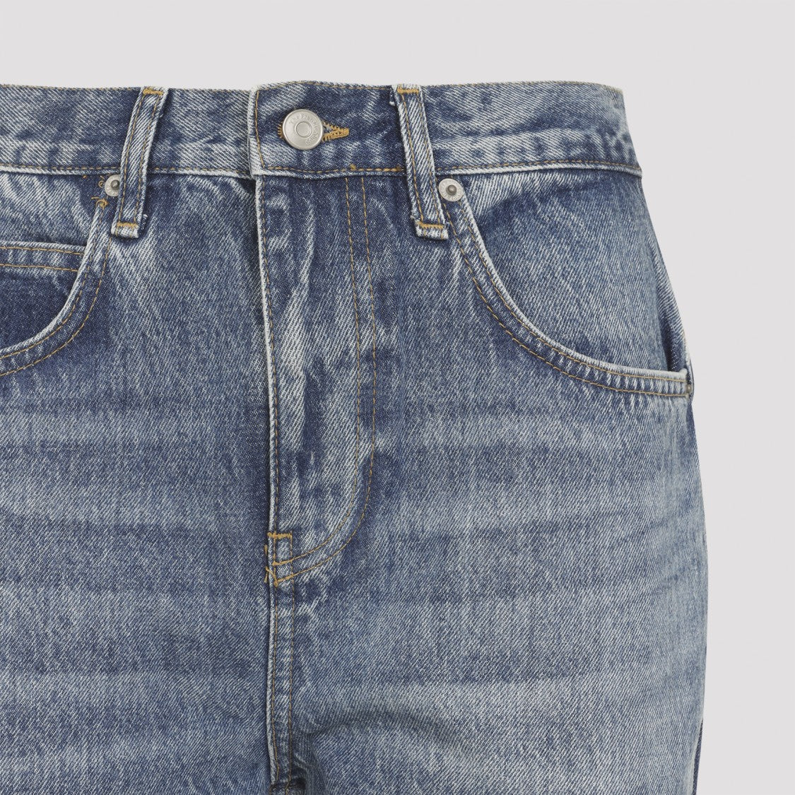 The Frankie Shop High-Waisted Flared Jeans With Vintage Wash