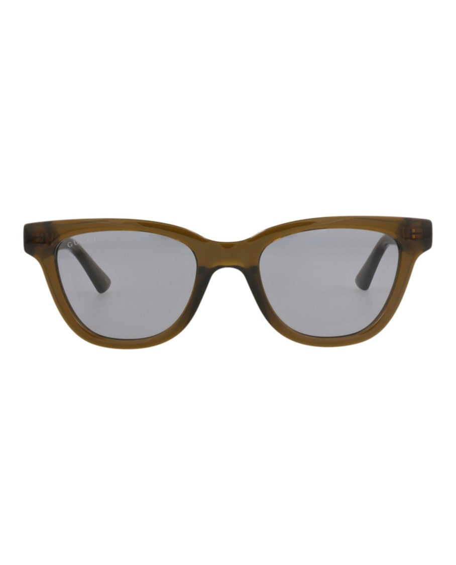 Gucci Square-Frame Injection Sunglasses With Saddle Nose Bridge