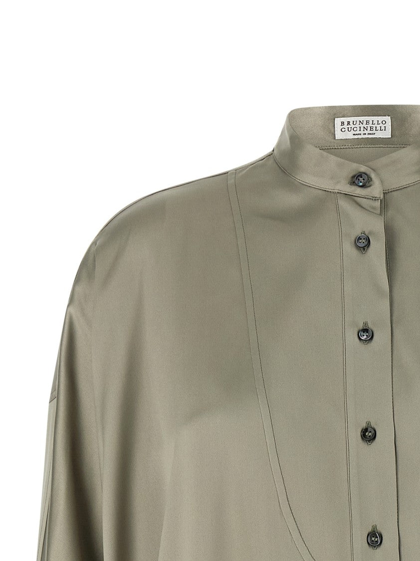 Brunello Cucinelli Korean Collar Shirt