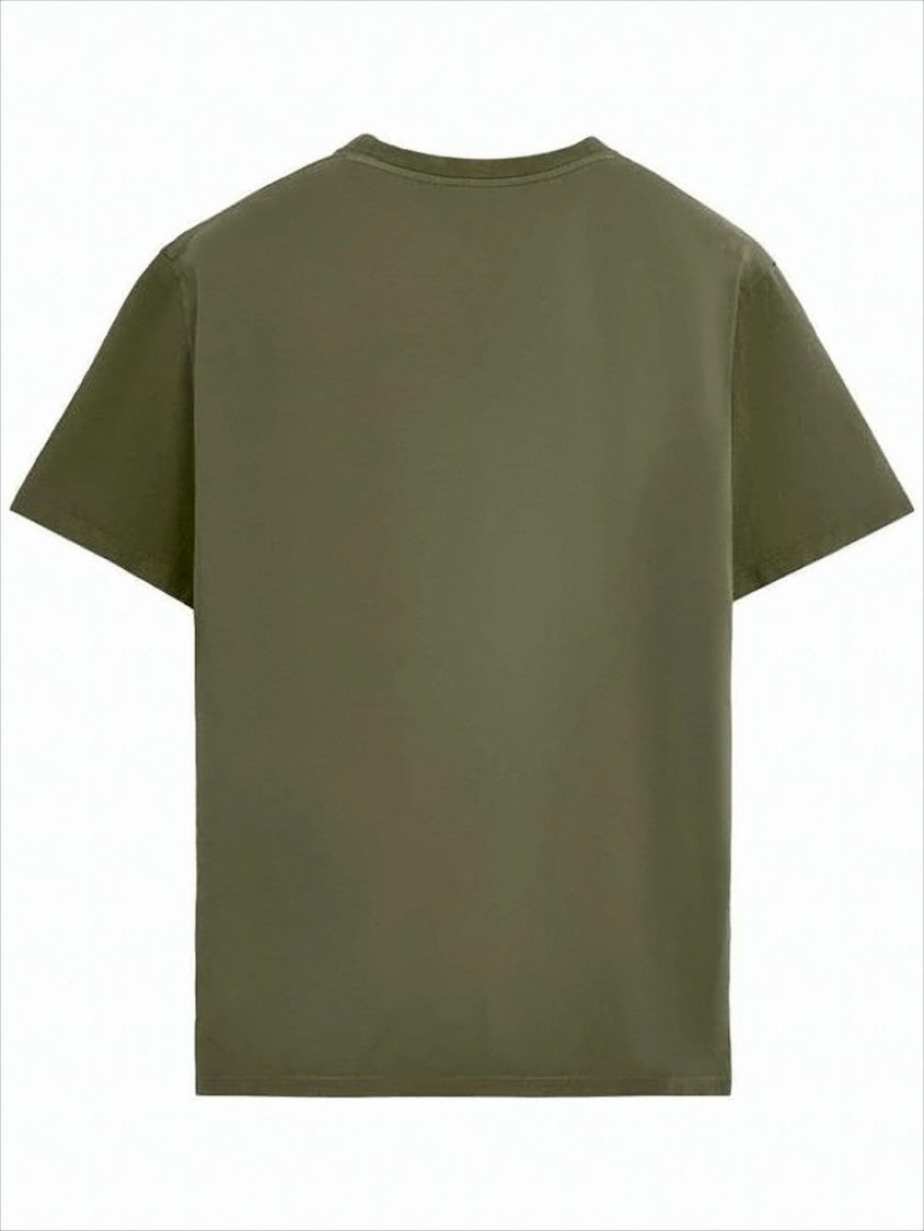 Loewe Boxy-Fit Olive Green Cotton T-Shirt