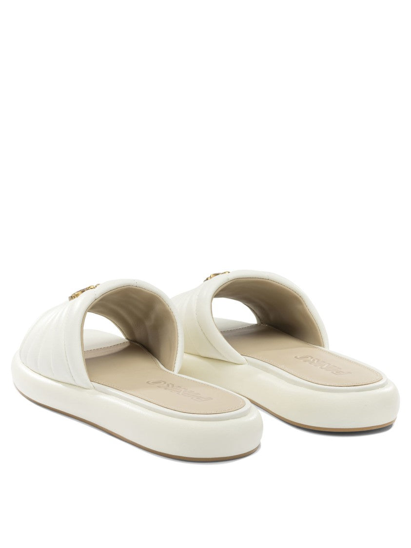 Pinko Quilted Leather Sandals
