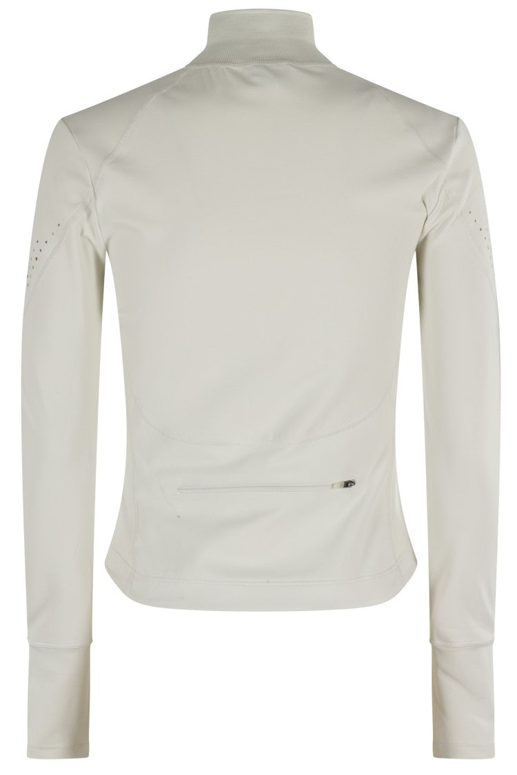 Adidas By Stella Mccartney High-Collar Activewear Top With Thumb Cutouts