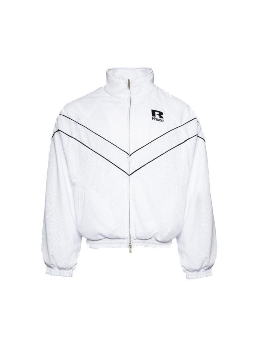 Rhude Piping Raglan Track Jacket Strak White