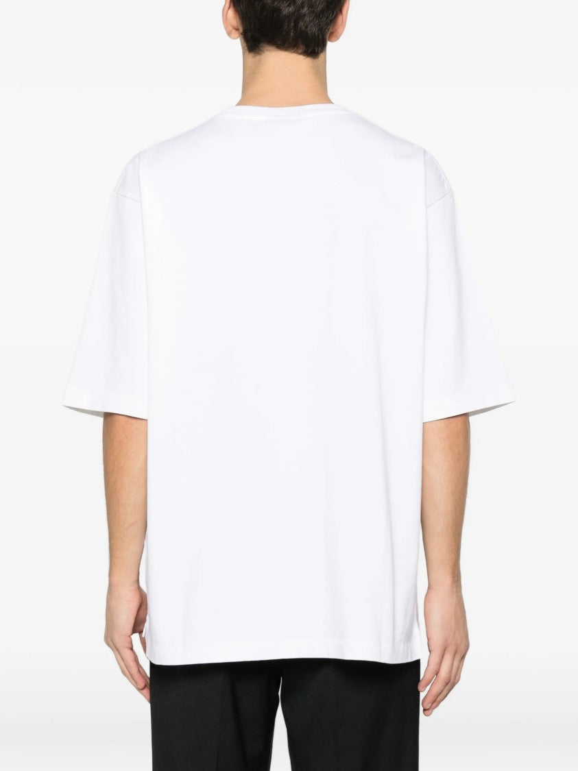Dsquared2 White Short-Sleeve Embroidered Logo T-Shirt