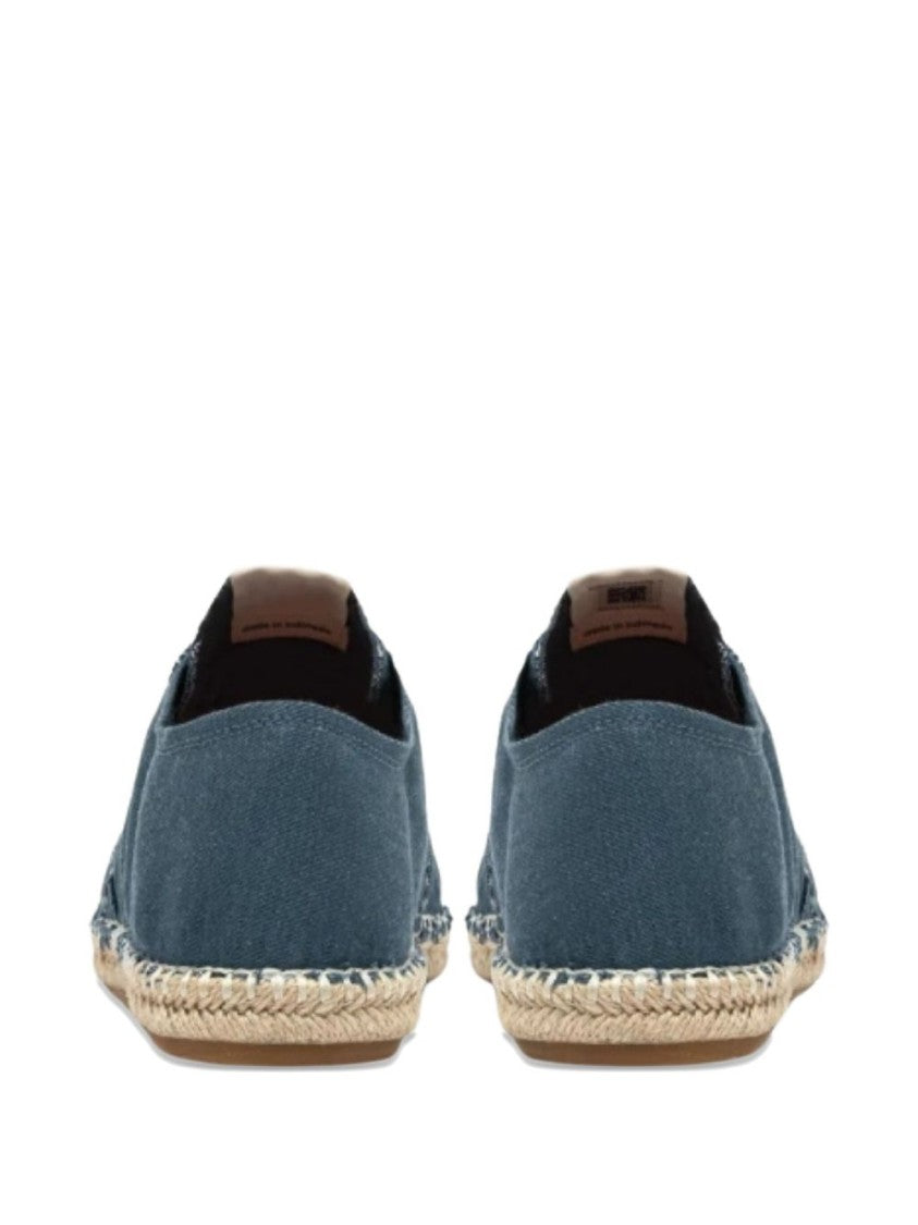 Autry Navy Canvas Espadrilles With Summer Motif