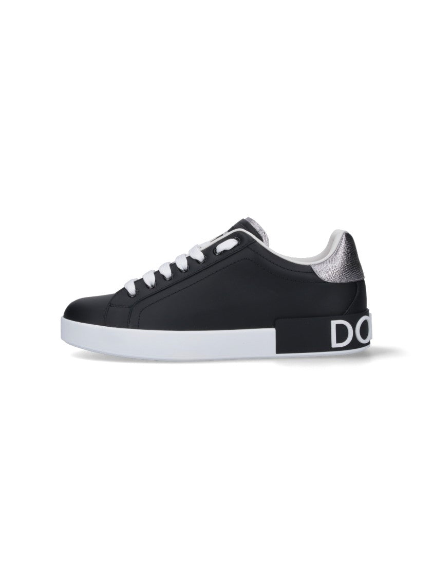 Dolce & Gabbana Portofino Low-Top Sneakers – Black