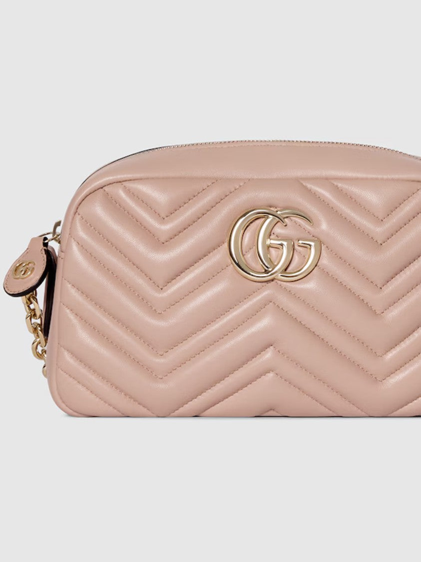 Gucci Pink Charme Quilted Chevron Crossbody Bag