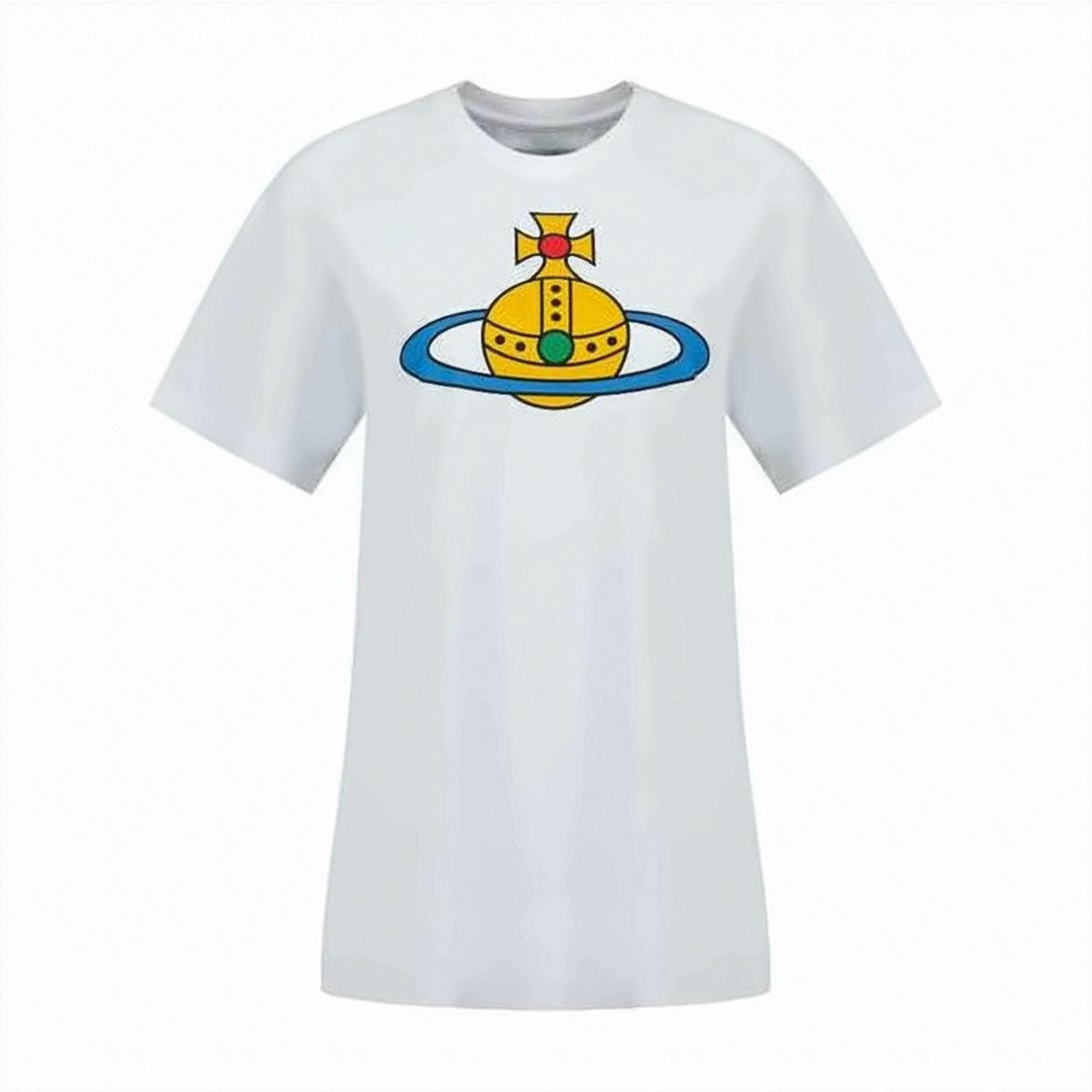 Vivienne Westwood Short-Sleeve Cotton T-Shirt With Bold Graphic Emblem