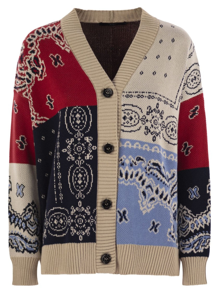 Max Mara Baobab - Over Cardigan In Jacquard Yarn