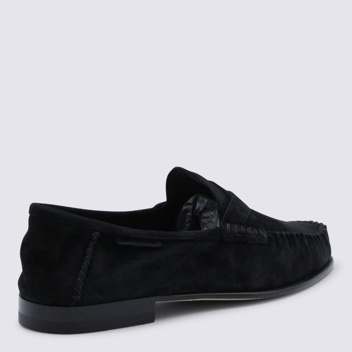 Tom Ford Moccasin-Style Black Suede Flat Shoes With Refined Detailing