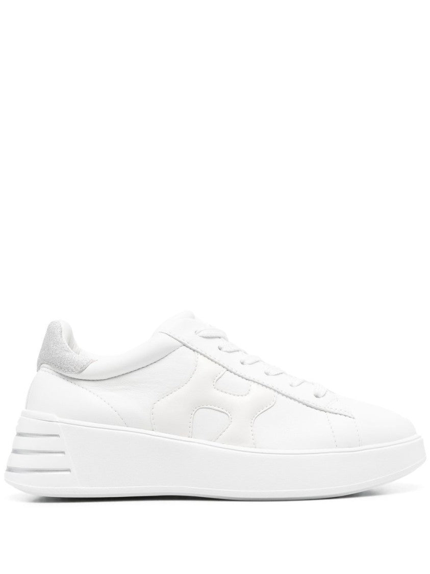 Hogan White Sneakers With Chunky Platform Sole