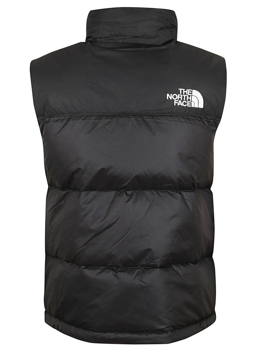 The North Face Padded Nylon Waistcoat With High Collar
