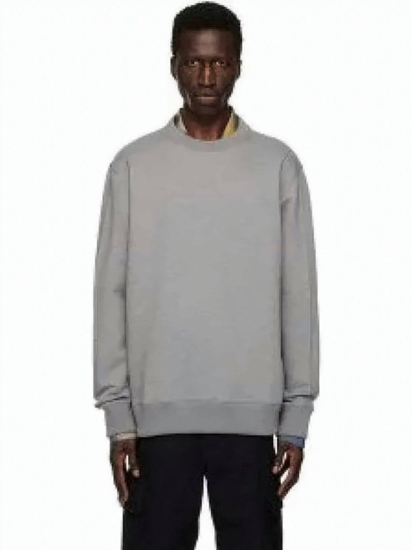 Givenchy Long-Sleeve Light Grey Crewneck Sweatshirt With Relaxed Fit