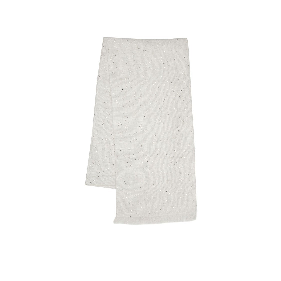 Brunello Cucinelli Delicate Stola With Subtle Shimmering Sequins