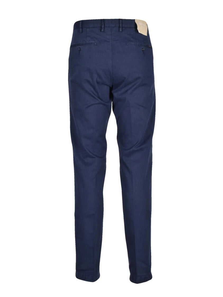 At.P.Co Blue Stretch Cotton-Blend Pants