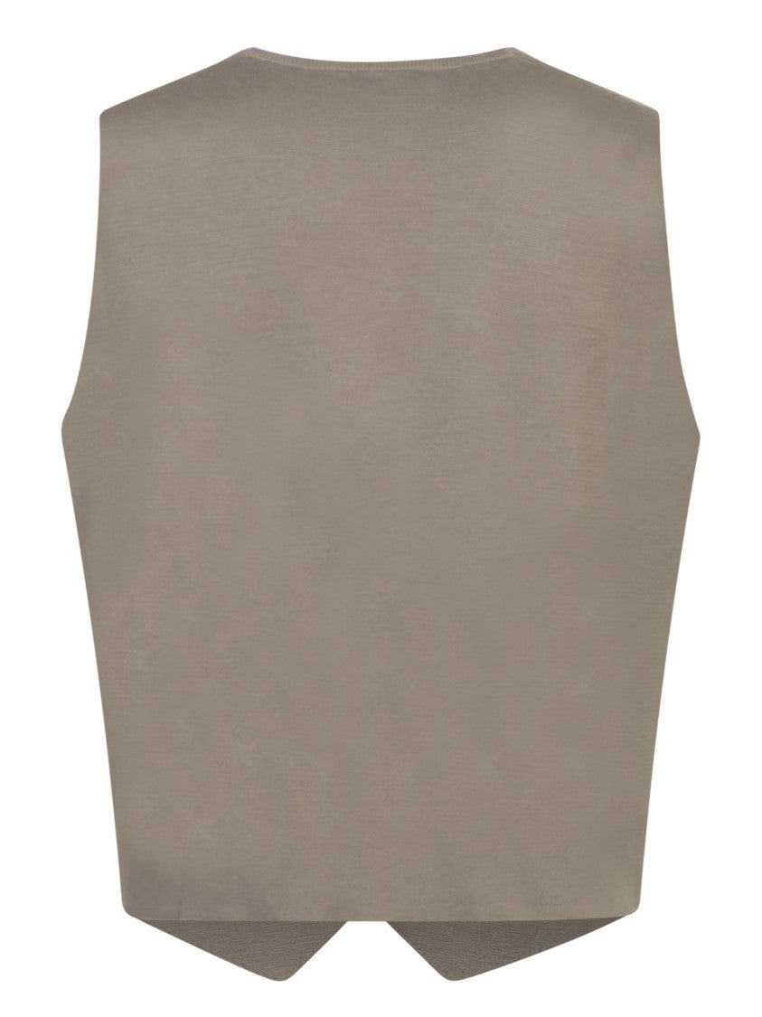 Dell'oglio Beige Knit Vest