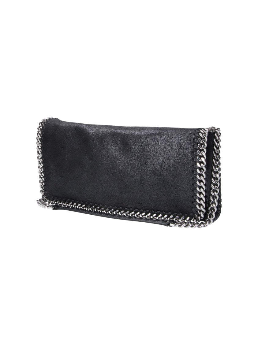 Stella Mccartney Black Falabella Faux Leather Messenger Bag