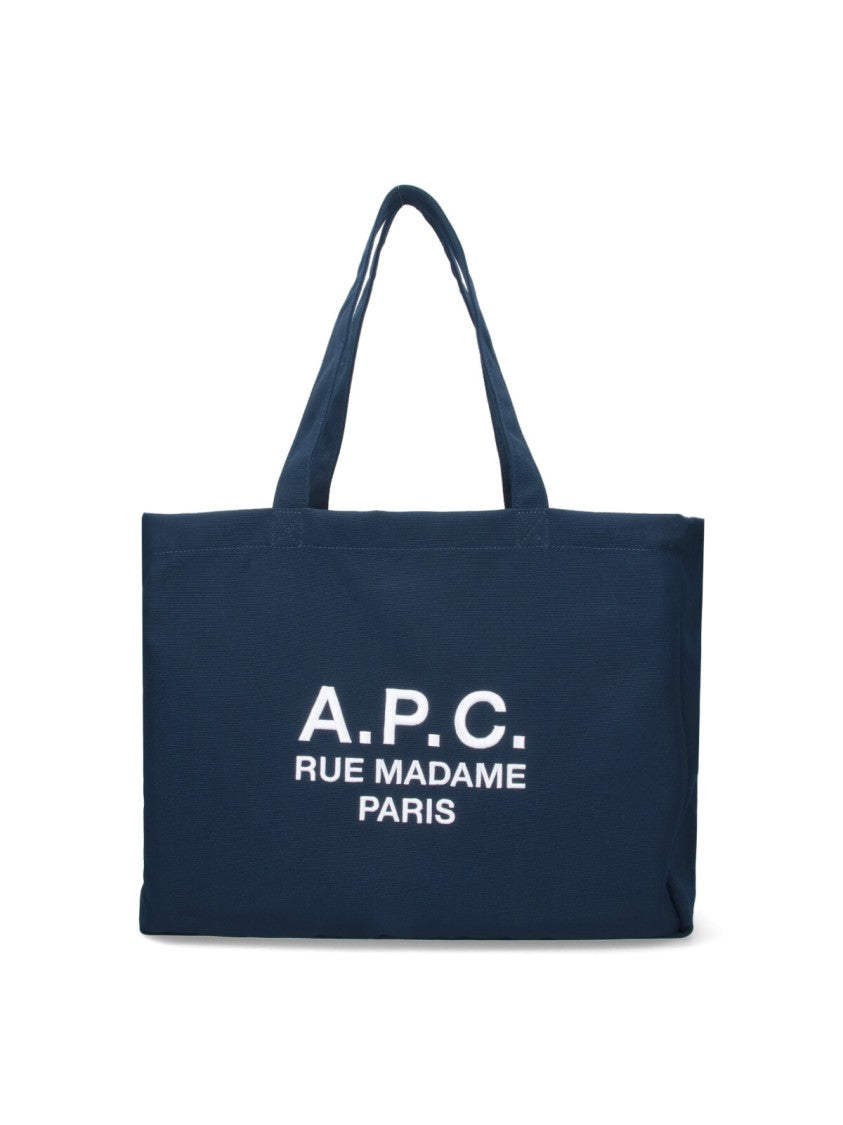 A.P.C. "Diane Rue Madame" Tote Bag – Navy