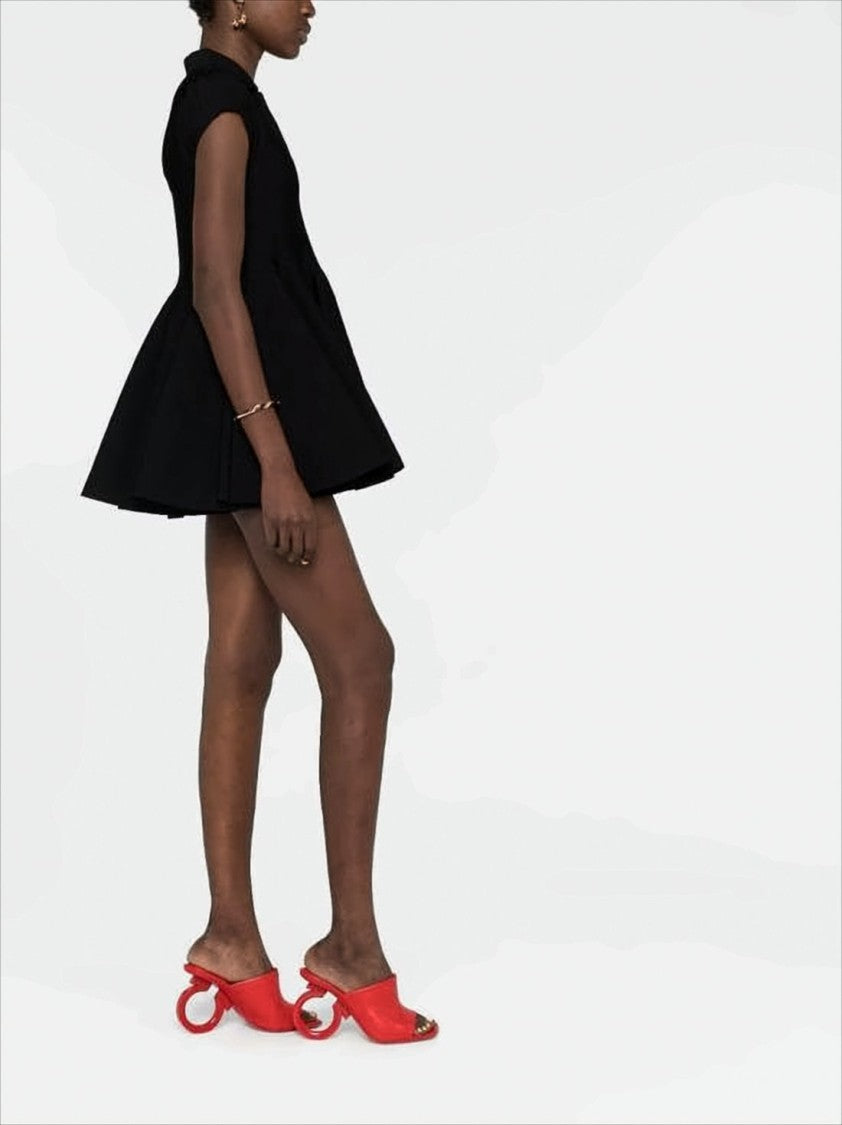 Loewe Flared Mini Dress With Classic Polo Collar