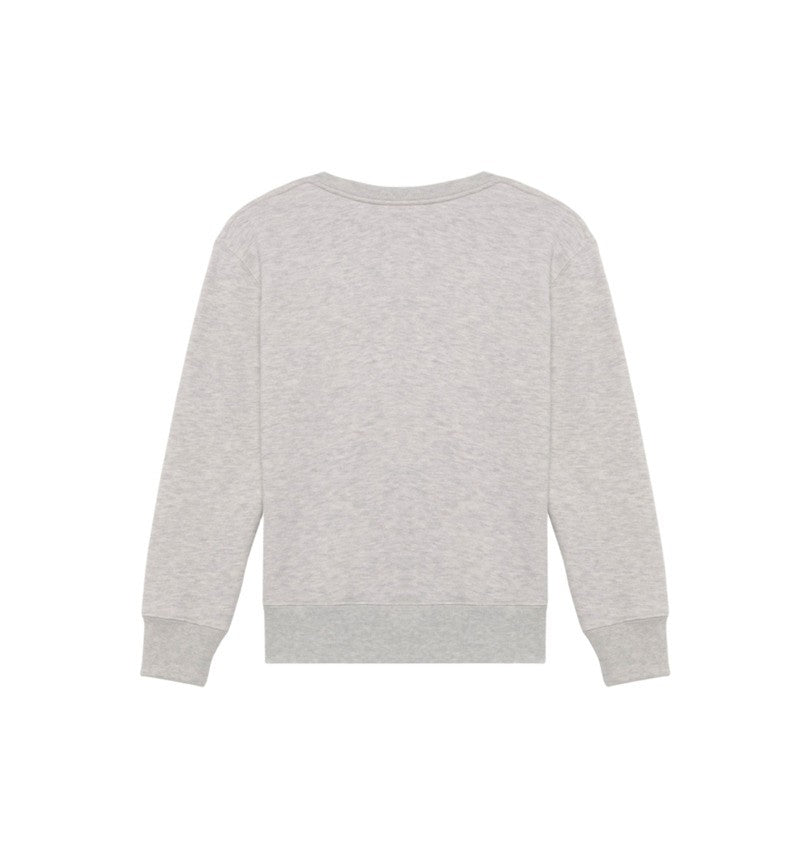 Autry Crew Neck Sweatshirt In Soft Gray Cotton