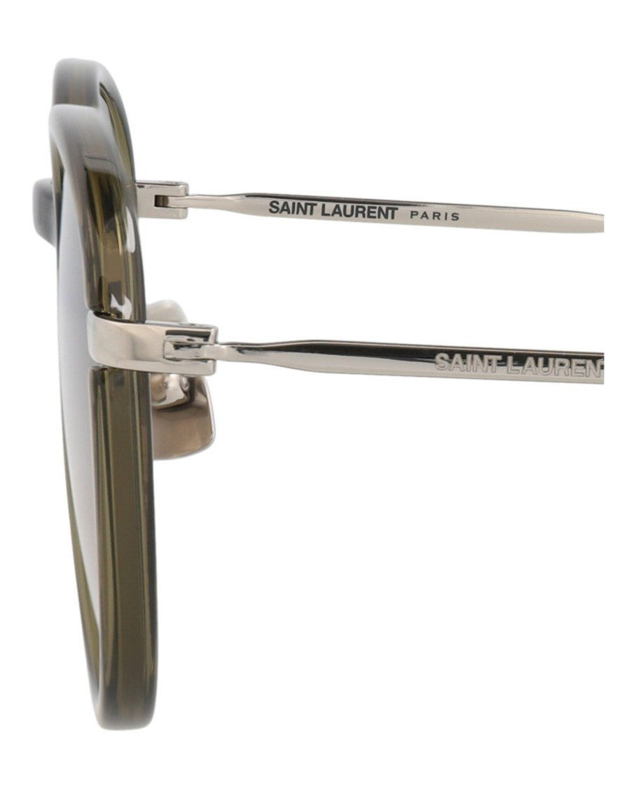 Saint Laurent Round-Frame Injection Sunglasses With Gradient Lenses