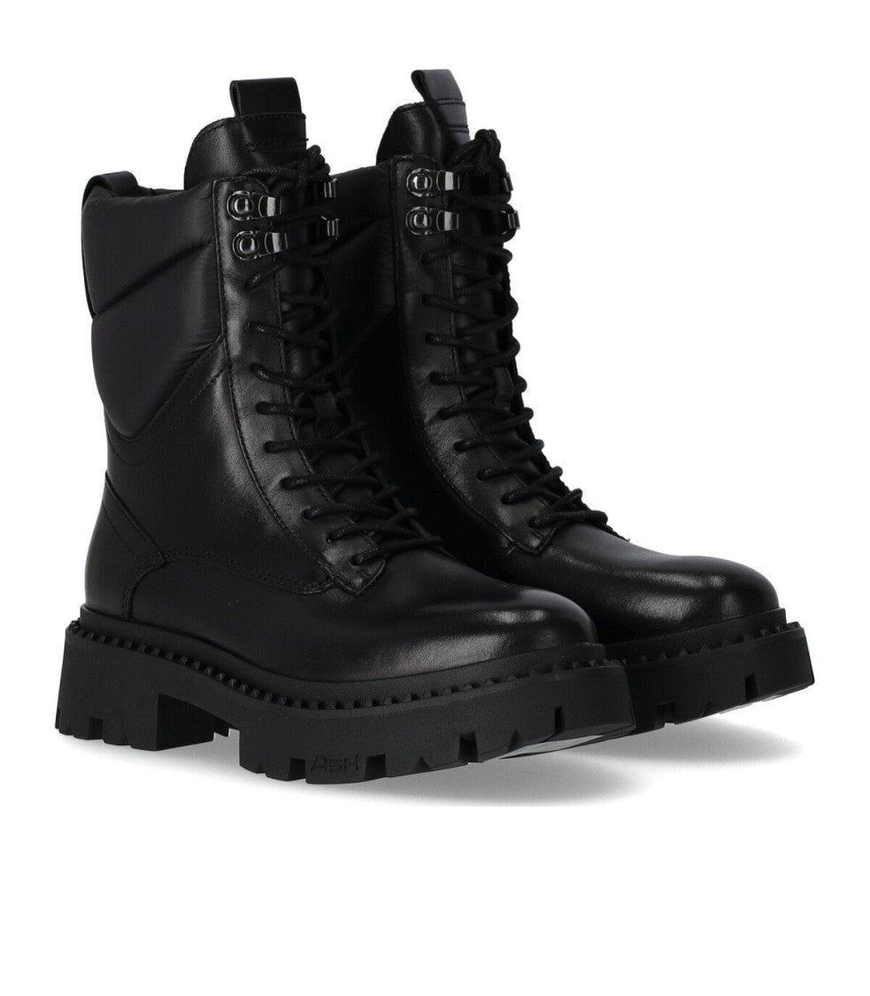 Ash Gotta Black Combat Boot