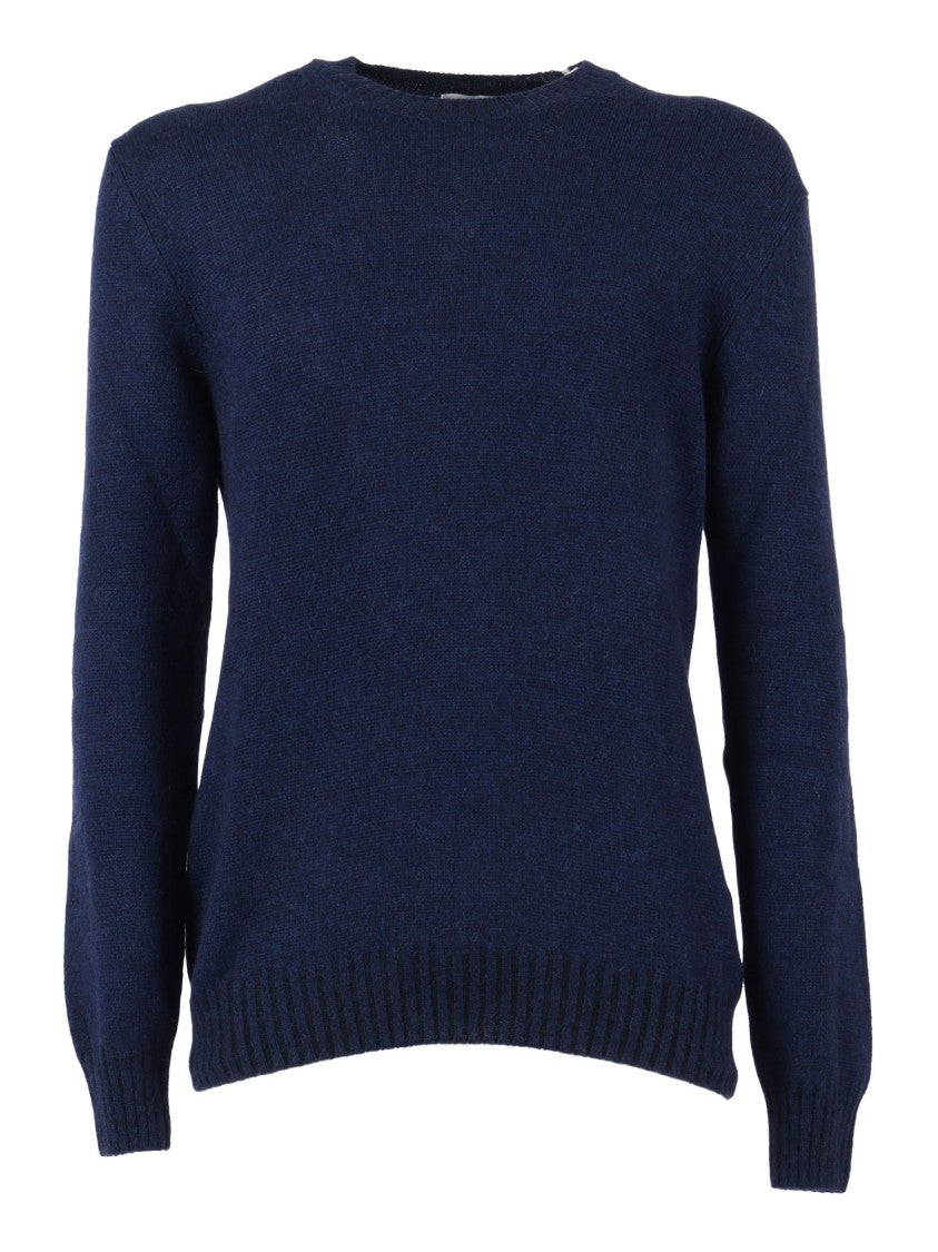 Sette Fili Cashmere Crew Neck Sweater In Soft Alpaca Blend